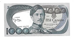 Банкнота 1000 эскудо 1982 Португалия