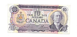 Банкнота 10 долларов 1971 Канада