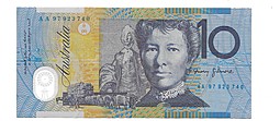Банкнота 10 долларов 2002-2015 Австралия