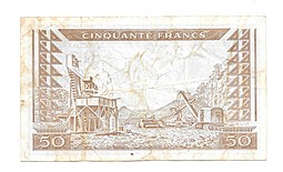 Банкнота 50 франков 1960 Гвинея