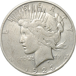 Монета 1 доллар 1923 S США