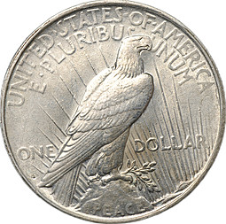 Монета 1 доллар 1922 D США