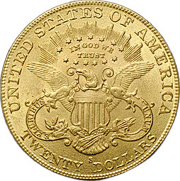 Монета 20 долларов 1895 S - Сан-Франциско США