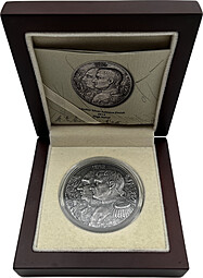 Монета 5 долларов 2012 Отечественная война 1812 Наполеон Ниуэ