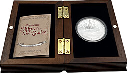 Монета 1 доллар 2013 Знаменитые корабли - Летучий голландец Тувалу
