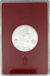 Монета 5 быров 1972 Менелик II Эфиопия