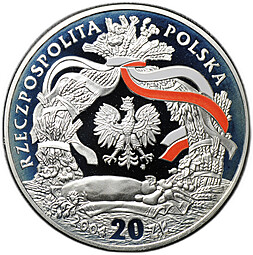 Монета 20 злотых 2004 Праздник урожая Ритуалы Польша