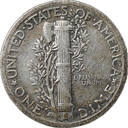 Монета Дайм (10 центов) 1940 S - Сан-Франциско США