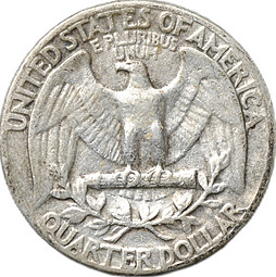 Монета Квотер (1/4 доллара) 1952 США