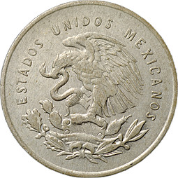 Монета 25 сентаво 1953 Мексика
