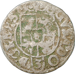 Монета 1 полторак (1,5 гроша) 1632 Густав II Адольф Польша