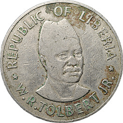Монета 1 доллар 1976 Либерия