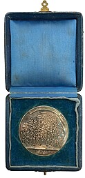 Медаль За отличие для окончивших курс женского института Николай 2 серебро 45 мм