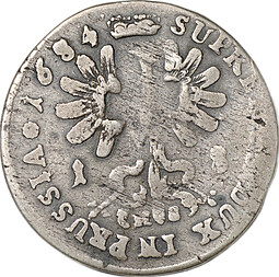Монета 18 грошей 1684 Бранденбург-Пруссия