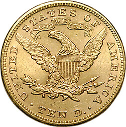 Монета 10 долларов 1894 Филадельфия США