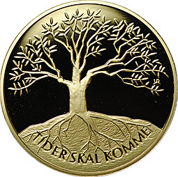 Монета 1500 крон 2000 Харальд V Миллениум Норвегия