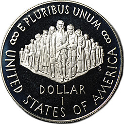 Монета 1 доллар 1987 S 200 лет конституции США