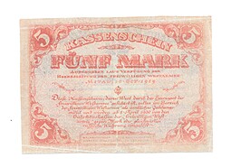 Банкнота 5 марок 1919 Западная Добровольческая Армия Митава