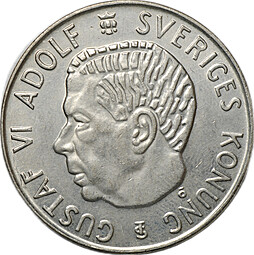 Монета 5 крон 1954 Швеция