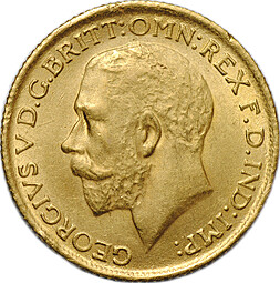 Монета 1 соверен (фунт) 1912 Великобритания
