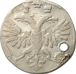 Монета Гривенник 1718 L