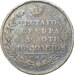 Монета Полтина 1829 СПБ НГ