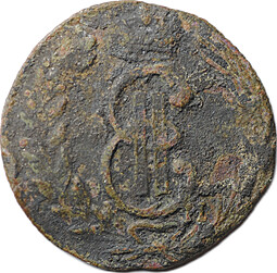 Монета Полушка 1774 КМ Сибирская монета