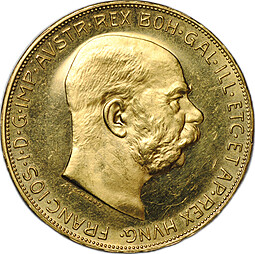 Монета 100 крон 1915 Австрия
