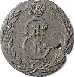 Монета Денга 1768 КМ Сибирская