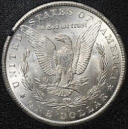 Монета 1 доллар 1884 СС США холдер Carson City