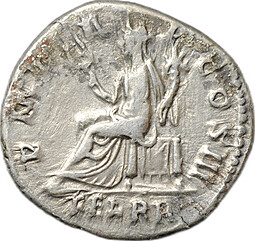 Монета Денарий 119 - 122 Адриан Либертас Римская Империя