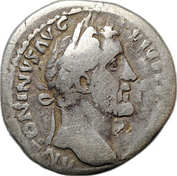 Монета Денарий 138 - 161 Антонин Пий  Римская Империя