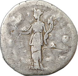 Монета Денарий 138 - 161 Антонин Пий  Римская Империя