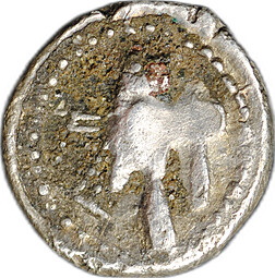 Монета Диобол 525 - 425 до н.э. Пегас Бруттий, Кротон