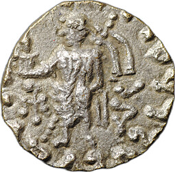 Монета Драхма 58 -12 до н.э. Азес I Зевс Индо-Скифия (Бактрия)