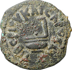Монета Прута 29 - 30 прокуратор Понтий Пилат Тиберий Иерусалим Колосья Иудея