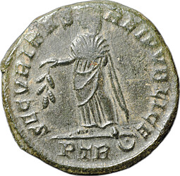 Монета Фоллис 326 Елена Равноапостольная, мать Константина I Секустас Римская Империя