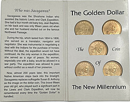 Набор монет 1 доллар 2000 P Индианка Сакагавея США