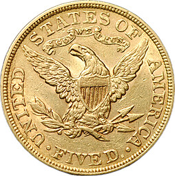 Монета 5 долларов 1898 Филадельфия США