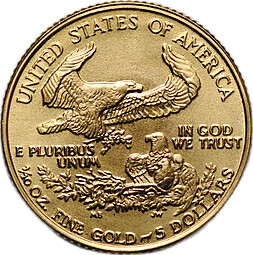 Монета 5 долларов 1986 Либерти Золотой орел США