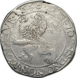 Монета Левендальдер (львиный талер) 1640 Утрехт Нидерланды Голландия