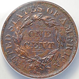 Монета 1 цент 1830 США