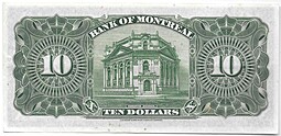 Банкнота 10 долларов 1931 Банк Монреаля Канада