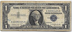 Банкнота 1 доллар 1957 США