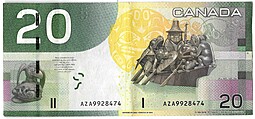 Банкнота 20 долларов 2004 Канада