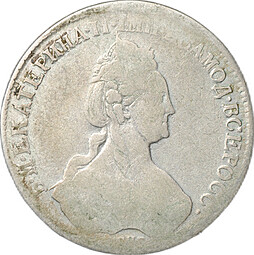 Монета 1 Рубль 1780 СПБ ИЗ