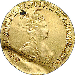 Монета 1 рубль 1779 для дворцового обихода