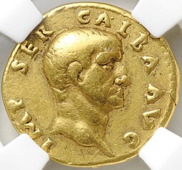 Монета Ауреус 68-69 Гальба Римская Империя