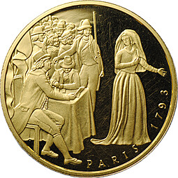 Монета 1000 шиллингов 1997 Мария-Антуанетта Габсбурги Австрия