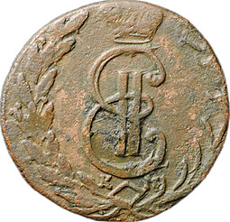 Монета Денга 1771 КМ Сибирская